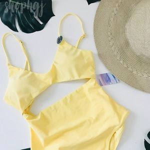 Forever 21 cutout one piece swim